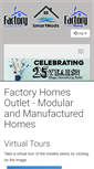 Mobile Screenshot of factoryhomesoutlet.com